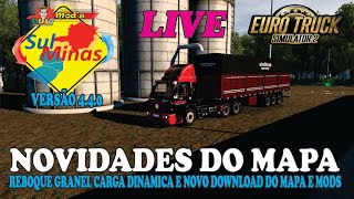 ETS2 151  NOVIDADES DO MAPA REBOQUE GRANEL COM CARGA DINAMICA E NOVO SISTEMA DE DOWNLOAD [upl. by Ellerahc]