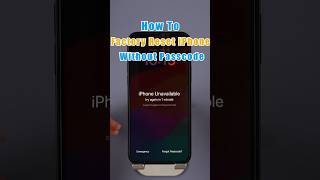 Factory Reset Locked iPhone Without Password iphone unlockphone [upl. by Andert]