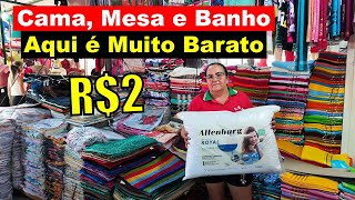 AQUI VOCÊ COMPRA CAMA MESA E BANHO MUITO BARATO DIRETO DE FÁBRICA NA FEIRA DA SULANCA DE CARUARU [upl. by Raff]