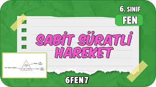 Sabit Süratli Hareket 📗 tonguçCUP 2Sezon  6FEN7 2024 [upl. by Vharat]