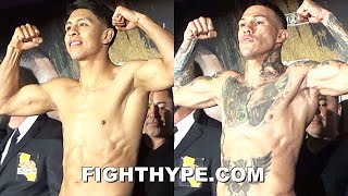 JAIME MUNGUIA VS GABE ROSADO WEIGHIN amp ROWDY FINAL FACE OFF [upl. by Eybba]