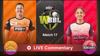 🔴 WBBL Live Perth Scorchers vs Melbourne Renegades  1st Innings Live Commentary amp Score Updates [upl. by Audy]