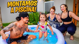 MONTAMOS A PISCINA NO QUINTA DE CASA💦 FOI A MAIOR BAGUNÇA EM FAMILIA [upl. by Notyard]