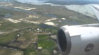 Biman DC1030 S2ACO Landing at Dhaka 2012  Window View [upl. by Chevy584]