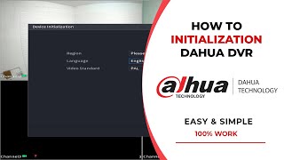 How To Dahua XVR Initial Settings [upl. by Kramlich491]