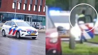 politie laat kofferbak open politie met spoed naar een onbekende melding [upl. by Enrobialc610]