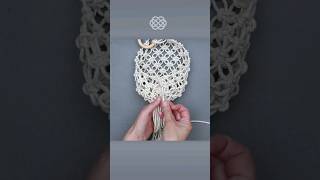 DIY Hanging Rope Basket EASY macrame plant hanger [upl. by Anhavas]