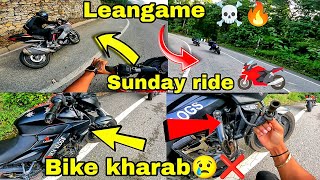 SUNDAY RIDE ON MOTOGP ROAD☠️🔥 LEANGAME BIKE KHRAB HOGYI NS160😢🥺 sundayride vlog recommended yt [upl. by Darrelle600]