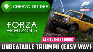 Forza Horizon 5  Unbeatable Triumph  Achievement Guide Win Against 6 Unbeatable Drivatars [upl. by Yaf]