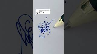 Como fazer a sua assinatura resposta à um inscrito do canal signature art writing [upl. by Arst6]