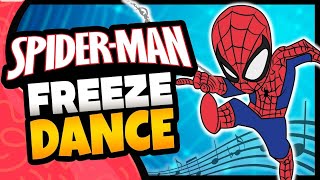 SpiderMan Freeze Dance for Kids  Just Dance  Brain Break  GoNoodle Inspired [upl. by Drawoh]