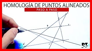 🚀 HOMOLOGÍA de puntos alineados 😎 homología dibujo técnico 😎 ejercicios de homología en selectividad [upl. by Delanie876]