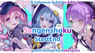 StartEnd  Sangenshoku YOASOBI RomajiEng SubSub Indo Kara [upl. by Vassily268]