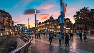 Fuji XE3  XF 1855  low light  4k  24 fps  Montpellier [upl. by Nirehtac]