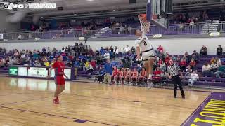 Lexingtons Brayden Fogle with a thunderous windmill dunk against West Holmes [upl. by Nnylylloh403]