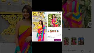 Hiteisha👸 same saree and dress 👗 collection meesho 😍shoppingmeeshoshortsviralshorttrending [upl. by Burkhard]