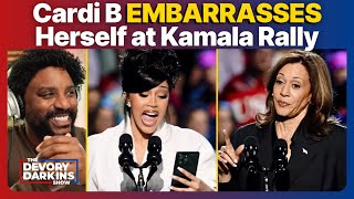 Cardi B EMBARRASSES Herself at Kamala RALLY With Trump Deranged Speech [upl. by Buke]