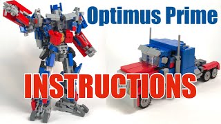 Instructions Lego Transformers Movie Optimus Prime V2 [upl. by Valdemar593]