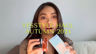 YesStyle Haul 💮  Early Autumn 2024 [upl. by Aciretehs853]