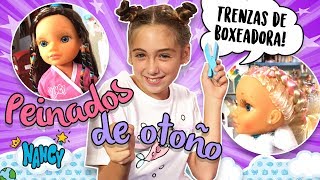 Nancy y sus PEINADOS de OTOÑO Las TRENZAS DE BOXEADORA🥊 preferidas de Noah y más looks [upl. by Airdnas224]