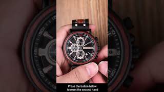 BOBO BIRD Wooden Watches S18 Time adjustment method [upl. by Egon622]