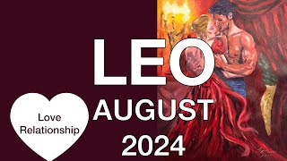 ♌️ Leo August 2024 ❤️ Take a leap of faith ❤️ Love Relationship Tarot Reading [upl. by Tippets800]