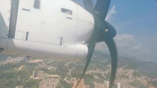 Aterrizando en un ATR 42 en Medellín 2023 [upl. by Aerdnu]