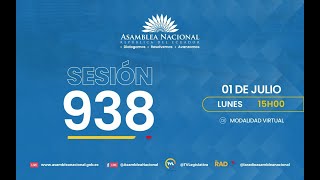 Sesión 938 del Pleno de la Asamblea Nacional [upl. by Reppep]