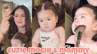 BABY MOCHI PINAPANOOD ANG MOMMY NIYA HABANG INAAYUSAN ITO NAKAKATUWA ANG BABY NA ITO AYAW HUMIWALAY [upl. by Aisetra]