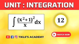 INTEGRATION SOLVED PROBLEM 12 DEFINITE INTEGRATION AND INDEFINITE INTEGRATION TIKLESACADEMY [upl. by Strander]