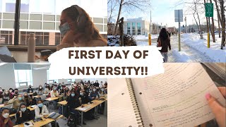 McMaster Vlog  FIRST DAY OF INPERSON CLASSES [upl. by Ttennej961]