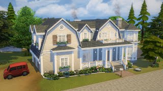 Coastal Family Home ⚓  Sims 4 Speed Build  CC LINKS [upl. by Maisie]