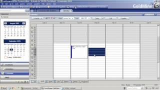 GoldMine CRM presentation  How to use the GoldMine Calendar [upl. by Oswin693]