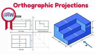 Orthographic Projection in Engineering Drawing Problem 2 [upl. by Aeresed]