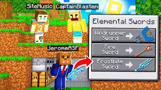 Minecraft Manhunt But I Have INSANE Elemental Weapons [upl. by Nylyoj]