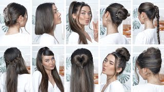 10 EASY HEATLESS BACK TO SCHOOL HAIRSTYLES 2022 [upl. by Sherer]