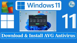 ✅ How To Download And Install AVG Antivirus Free  Windows 11 [upl. by Lathrop]