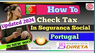 How to check tax in portugal 2024 [upl. by Drarrej801]