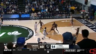 Brown vs Yale Wild Ending  2024 College Basketball [upl. by Jere362]