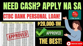 wow Fast approval na ang CTBC bank personal loan👍 Apply na ₱200001M 💵 [upl. by Sitto]