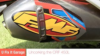 FMF Q4 on CRF 450L  450RL [upl. by David]