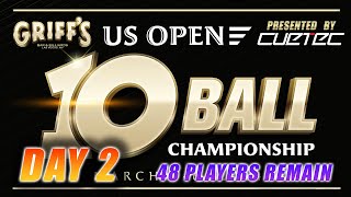 US OPEN 10BALL CHAMPIONSHIP  10000 ADDED FULL 64 PLAYER FIELD  GRIFFS LAS VEGAS  Day 2 Part 3 [upl. by Keyte]