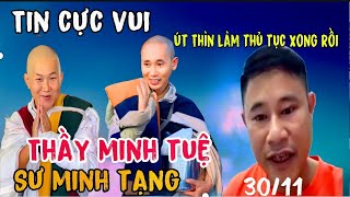 Tin vui nhân đôi út Thìn đã làm xong thủ tục cho các sư nhỏ đoàn sư ở ấn độ đang đợi thầy minh tuệ [upl. by Ennovart]