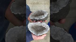 Cracking open a enhydro geode [upl. by Sackville]