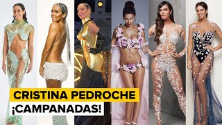 Todos LOS VESTIDOS 👗 de Cristina PEDROCHE en las CAMPANADAS 🔔 ❤️ 🍾 ¿Y para el año [upl. by Attaynik110]