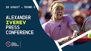 PRESS CONFERENCE  ALEXANDER ZVEREV  ROUND 3  OBN24 [upl. by Achorn]