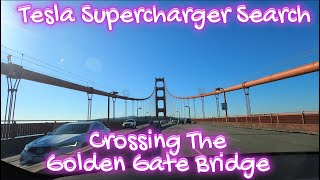 Crossing The Golden Gate Bridge Marin County to San Francisco  4K  Tesla supercharger Search [upl. by Eslud227]