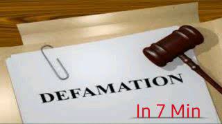 Defamation Meaning types and punishments [upl. by Aisena]