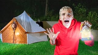 24 Hour Overnight Camping Challenge Cancelled at 3am Mystery Monster Spotted in Our Backyard [upl. by Neelyk446]