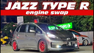 Honda Jazz GE K20A Engine Swap [upl. by Areema149]